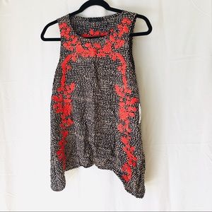 Bohemian Embroidered Tunic Sleeveless Top